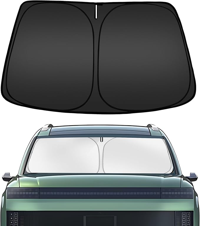 ARISMOTOR Windshield Sun Shade for Hyundai Ioniq 9 Ioniq9 2025-2026, Custom Fit Foldable Front Window Sunshade Sun Visor Protector, Block UV Rays Keep Your Car Cooler