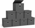 Closet Organizers Fabric Storage Bins With Lids Collapsible Cube Storage Organizer Basket With Handles,Storage Boxes for Clot