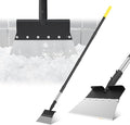 Flat Shovel, 60 inch Ice Scraper, Snow Shovel, Floor Scraper with Adjustable Long Handle, Heavy Duty Ice Chopper, Multifunctional Weed Removal Tool for Driveway, Walkway, Garden and Outdoor Cleaning