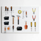 258PCS Pegboard Hooks, Pegboard Accessories Organizer Kit, Pegboard Set for Tools,1/8 and 1/4 inch Pegboard Hooks Assortment,
