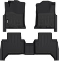 VIWIK Floor Mats for Toyota Tacoma 2005-2015, Automotive All Weather Floor Liners Custom Fit Toyota Tacoma Car Mats 1st and 2nd Row, Front & Rear Non-Slip Odorless TPE