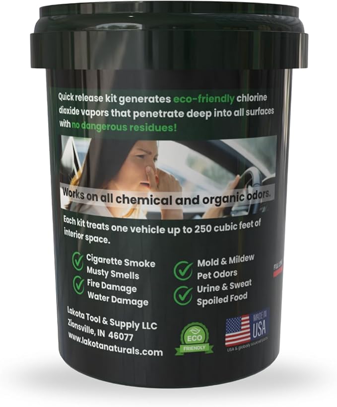 Chlorine Dioxide Fogger Deodorizing Kit, Car Bomb Odor Eliminator, Smoke Smell Remover For Car, Scent Bomb Air Freshener & De