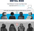 Car Back Seat Tray Table, Stable Foldable Auto Backseat Food Trays Desk for Rear Passenger Road Trip Eating & Work, Multifunctional Adjustable Travel Tray with Phone Drink Holder for Laptop iPad