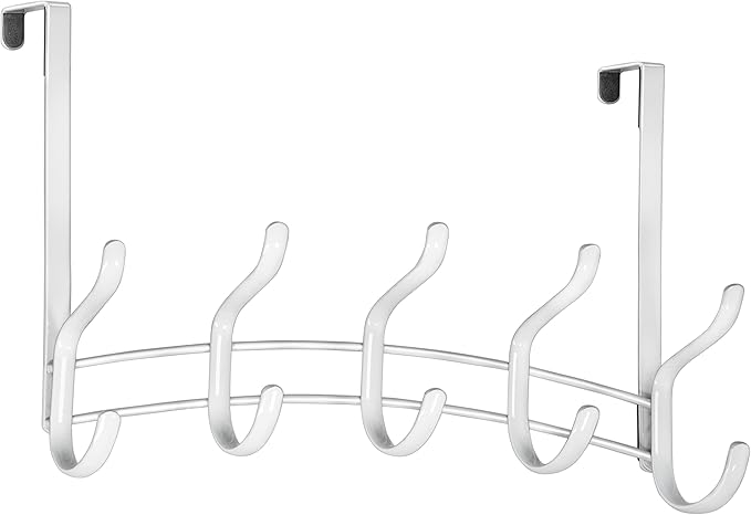 LYNK Professional® Home™ Over the Door Hooks - 10 Hook – Over the Door Coat Rack - Over the Door Hanger - Hanging Towels or C