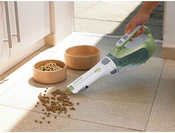 BLACK+DECKER dustbuster AdvancedClean Handheld Vacuum Cordless, Compact Home and Car Vacuum with Crevice Tool ,Rotating Nozzl