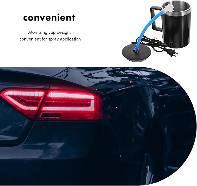 Headlight Renovation Spray Cup Leakproof Nozzle and Fogging Cup Structure for Controlled Application Automotive Headlight Res