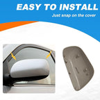 Car Rearview Mirror Cover Cap Housing Protective Cover for Exterior Mirrors Fit for Toyota Corolla 2007-2013（Cannot fit LE Model） 87915-02910 87945-02910 (Gray, Left Driver Side)