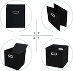 STOREONE Fabric Storage Bins Cubes Baskets Containers-(11X11X11) with Dual Handles Cube Storage Organizer Bins for Shelf Clos