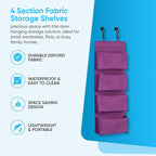 YNR Over Door Storage with 4 Pockets Strong and Durable, Hanging Wardrobe Storage Organiser Practical and Spacious, Hanging S
