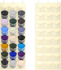 Unjumbly Baseball Hat Rack, 24 Pocket Over-The-Door Hat Organizer with Clear Deep Pockets to Display Baseball Caps Collection