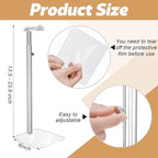 AceOrbit 3 Pcs Acrylic Purses Display Stand 14 to 24 Height Clear Adjustable Handbag Rack Purse Organizer for Closet Table Ba