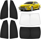KUST Car Window Shades for Toyota Camry 2025-2026 Windshield Sun Shade Side Window Cover UV Block Privacy Protection Camry Accessories for Camping Blackout Rear Back Full Set 6PCS