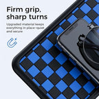 Multifunctional Car Anti-Slip Dashboard Mat with 360° Rotating Phone Holder & Hidden Parking Number Plate, Universal Anti Sli