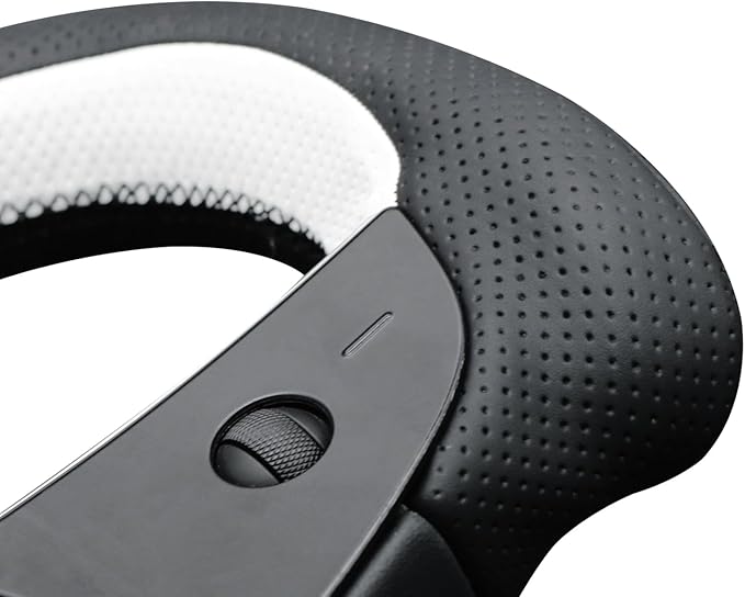 MEWANT Hand Stitched Tesla Model S Yoke Real Leather Steering Wheel Cover Wrap for Tesla Model S 2021-2023 / Model X 2021-2023 Tesla Yoke Steering Wheel Accessories(3D Style)