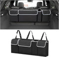 BELOMI Car Trunk Organizer, Auto Waterproof Sturdy Backseat Hanging Large Storage Collapsible Cargo Bag with Anti-Slip