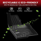 LASFIT Floor Mats Fit for Mazda CX5 2025 2024 2023 2022 2021 2020 2019 2018 2017 Custom Fit TPE All Weather Floor Liners 1st & 2nd Row Car Mats for Mazda CX-5, Black