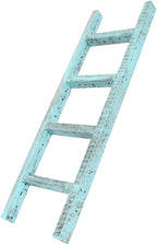 BARNWOODUSA Rustic Decorative Ladder - 100% Upcycled Wood (48" x 12" x 1.5", Robins Egg Blue)