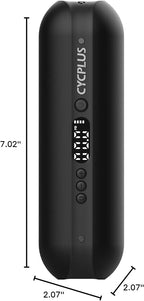 CYCPLUS Electric Air Compressor Portable Bicycle Pump Car Tire Inflator, Max 150 PSI, Auto Shut-Off Air Pump with Presta and Schrader Valves for All Bicycles Motorcycles and Cars