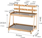 Makeup Organiser Storage 2 Tier Makeup Organizer Rack , Bathroom Vanity Organizers and Storage, Ideal for Desk and Dresser Co