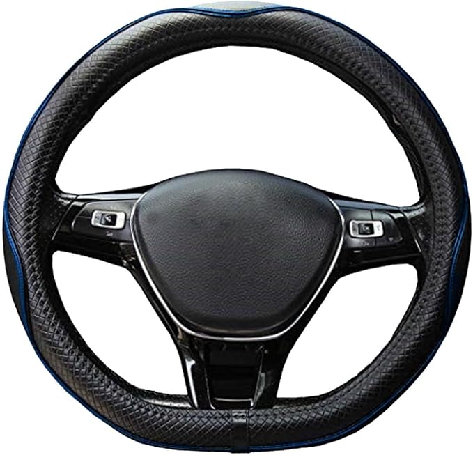 Mayco Bell Flat Bottom Steering Wheel Cover Anti-Slip,Safety,Soft,Breathable,Durable,Full Surround,Comfortable Grip Microfibe