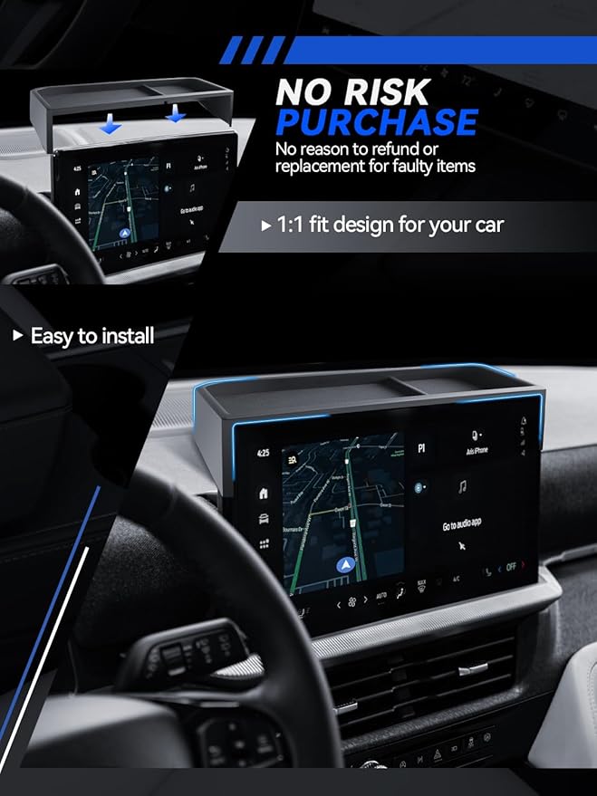 for Explorer Dashboard Center Console Organizer 2025 2026 Ford Explorer(Active/ST-Line/Platinum/ST) Accessories 13.2’’ Behind Screen Organizer Box Dash Tray