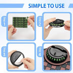 Car Dashboard Mat Non Slip 360° Rotating Phone Holder, Universal Anti Skid Pad with Temporary Parking Number Display, Multifu