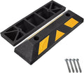 Parking Stopper for Garage, Garage Parking Aid, Parking Aid Rubber Curb Wheel Stopper, for Various Garages and Parking Lots