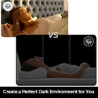 HIDBEA Mirror Blackout Window Film,100% Light Blocking Room Darkening Window Privacy Film,Mirror Glass Window Film Heat Control,Removable Window Cover Tint for Day Sleep(Mirror Black,35.4in x 6.5ft)