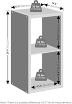 Furinno Cubic Closet Organizers and Storage, 2-Cube Closet Organizer, Open Shelf Closet Storage, Extra Thick Frame for Wardro
