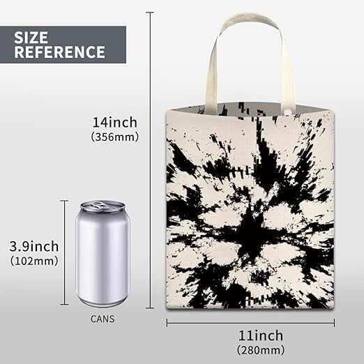 Car Trash Can, Cute Car Trash Bag, Hanging Car Organizer and Storage Bag, Trash Bin for Car Accessories, Vehicle, Travelling, Camping White Black Print