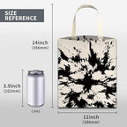 Car Trash Can, Cute Car Trash Bag, Hanging Car Organizer and Storage Bag, Trash Bin for Car Accessories, Vehicle, Travelling, Camping White Black Print