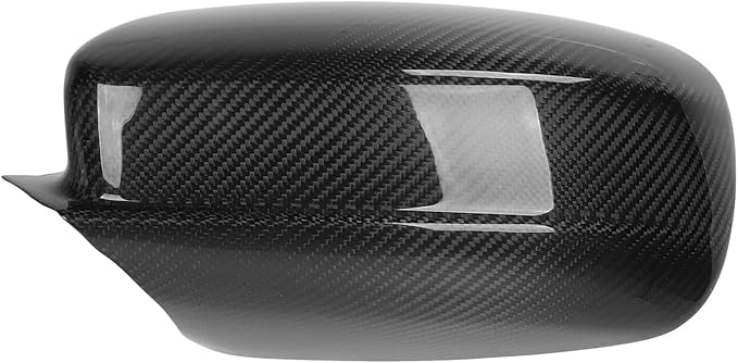 aqxreight Pair of Rear View Mirror Covers Glossy Carbon Fiber Left Right Replacement for 2011 to 2021