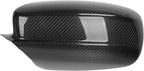 aqxreight Pair of Rear View Mirror Covers Glossy Carbon Fiber Left Right Replacement for 2011 to 2021