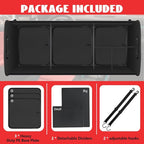Car Trunk Organizer,Heavy Duty Collapsible 95 L Capacity Car Trunk Storage Organizer,Multi-Compartment Pockets, Adjustable Stra