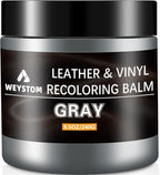 Leather Recoloring Balm - Gray Leather Repair Kit for Furniture, Leather Dye & Paint to Recolor, Restore & Repair Faded, Crac