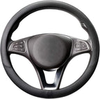 COFIT Breathable Car Steering Wheel Cover 15 inch Auto Universal Leather Wrap Non-Slip Steeringwheel Protector Automotive Int