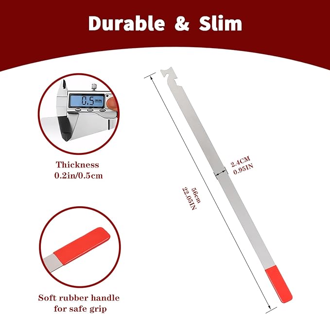 22 Inches Stainless Steel Slim Jim Tool, Emergency Automotive Tool – Professional Roadside Assistance Kit for Vehicles