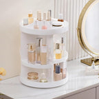 HBlife Extra Large 360 Rotating Makeup Organizer Adjustable Carousel Large Capacity Revolving Perfume Organizer Skincare Orga