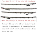 Car Interior Door LED Lighting Ambient Light Trim Strip Accessories for BMW 3 Series F30 F31 320i 328i 330i 335i 340i Door Two-Color Atmosphere Lamp Replacement Cover (Carbon Fiber Color)