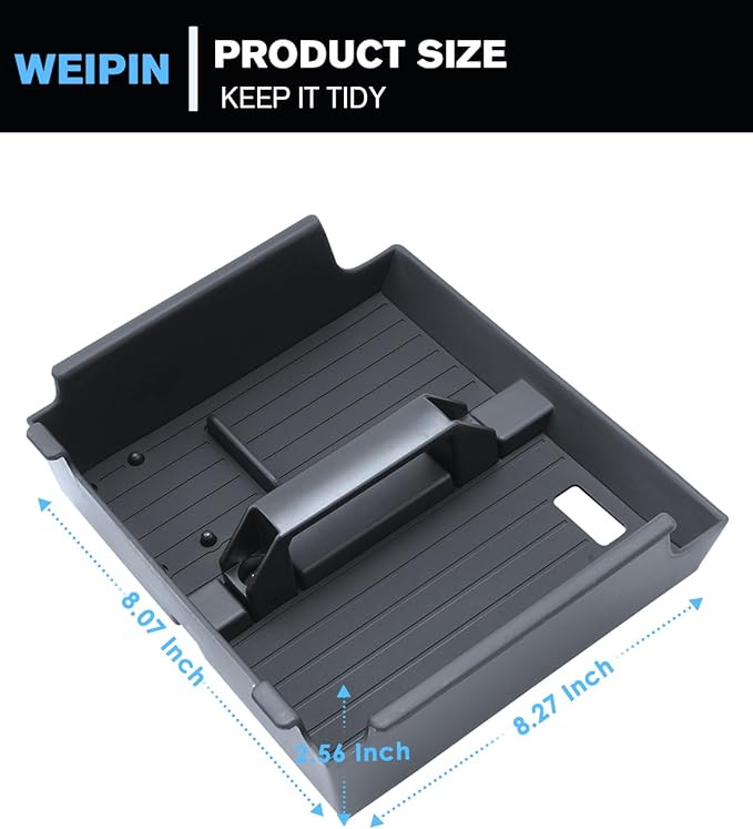 for Center Console Tray Compatible with 2025-2026 Toyota 4runner - 6th Gen 4Runner Armrest Storage Box Console Organizer ABS Materials