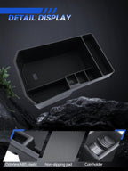 for iX Center Console Organizer iX 2023 2024 2025 2026(I20) Accessories Armrest Tray Middle Storage Box Insert Container Durable ABS Plastic