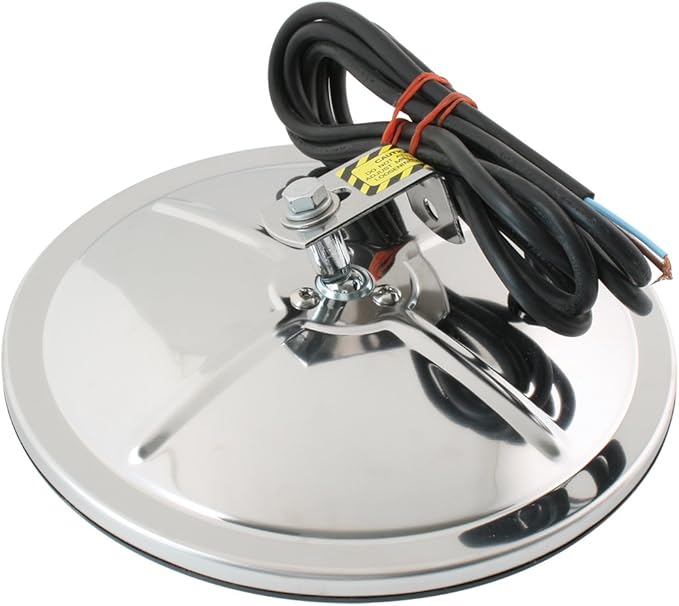 GG Grand General 33082 8” Round Convex Heated Blind Spot Mirror for Trucks, Buses, Utility Vehicles and more