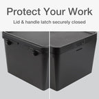 Pendaflex Portable File Box, Letter Size, 14.25" x 9.25" x 11", Black