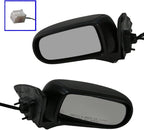TRQ Driver & Passenger Side Mirror Set Compatible with 1999-2003 Mazda Protege 2003 Protege5 MA1320130 MA1321130