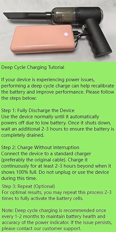 YUNYILAN Wireless Handheld Car Vacuum Cleaner High Power Rechargeable Household Mini Vacuum, Vacuum for Desk, Home and Office