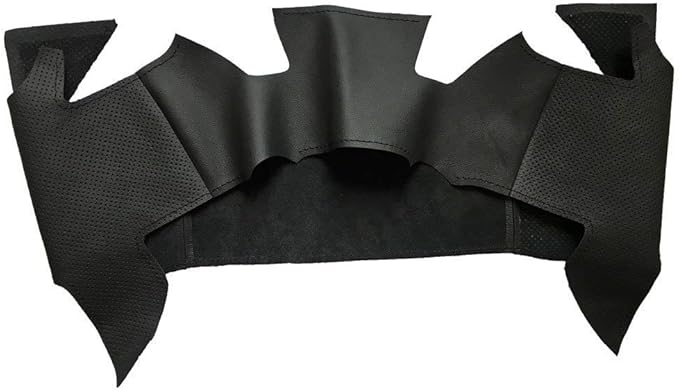 Eiseng DIY Stitch Steering Wheel Cover for Toyota Tacoma 2012-2023 / Tundra Sequoia 2010-2022 / 4Runner 2010-2024 Sew Microfiber Leather Interior Accessories (Black Thread)