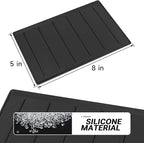 YOJOJOCO Center Console Tray Liner Compatible with Toyota 2022-2025 2026 Tundra & 2023-2025 2026 Sequoia Accessories Black Silicone Material Center Console Organizer Protective Pad