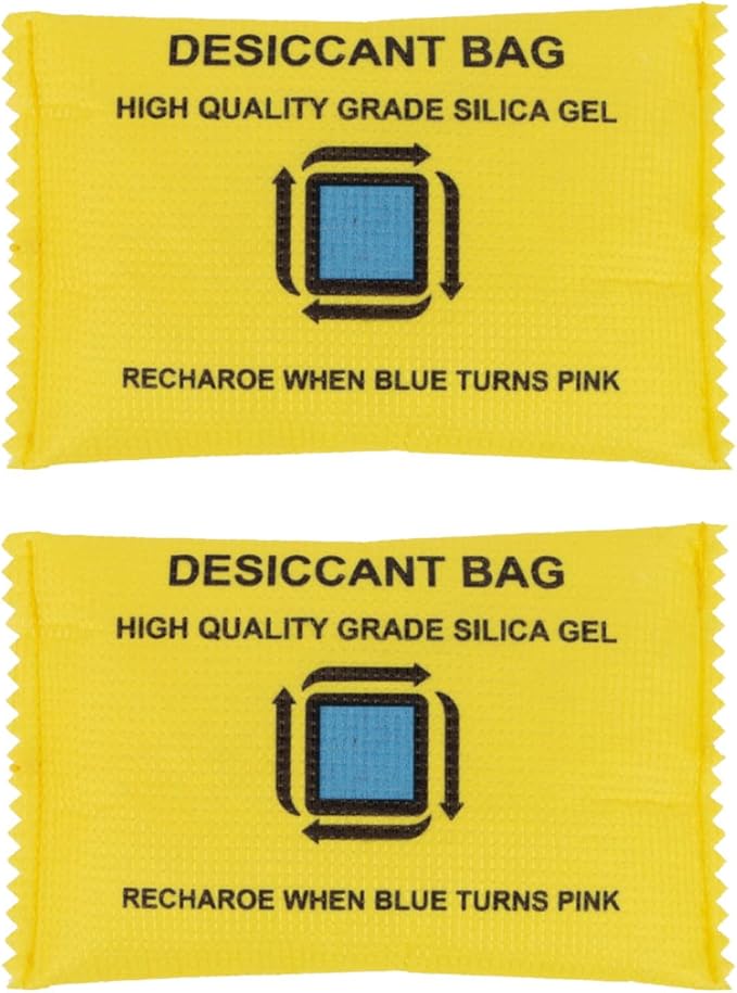 Rechargeable Desiccant Reusable Silica Gel Packets Color Changing Desiccant for Moisture Control & Storage (2)