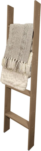 BARNWOODUSA Throw Blanket Ladder – Fully Assembled Reclaimed Wood – Rustic Decorative Ladder for Towels, Quilts, & More – Per
