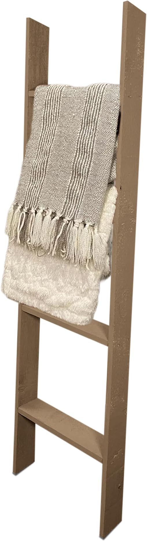 BARNWOODUSA Throw Blanket Ladder – Fully Assembled Reclaimed Wood – Rustic Decorative Ladder for Towels, Quilts, & More – Per